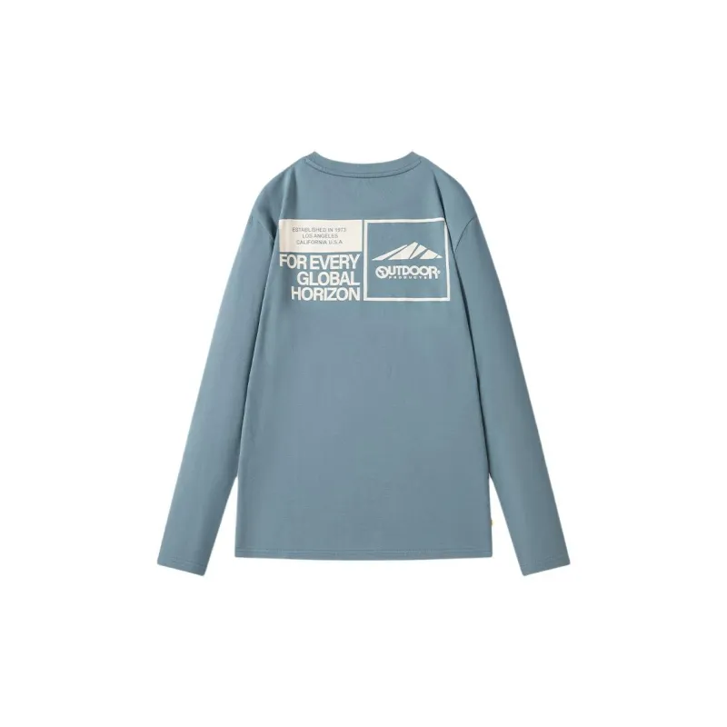 OUTDOOR PRODUCTS Drop Shoulder Sleeve T Shirt Men's Blue Gray-1