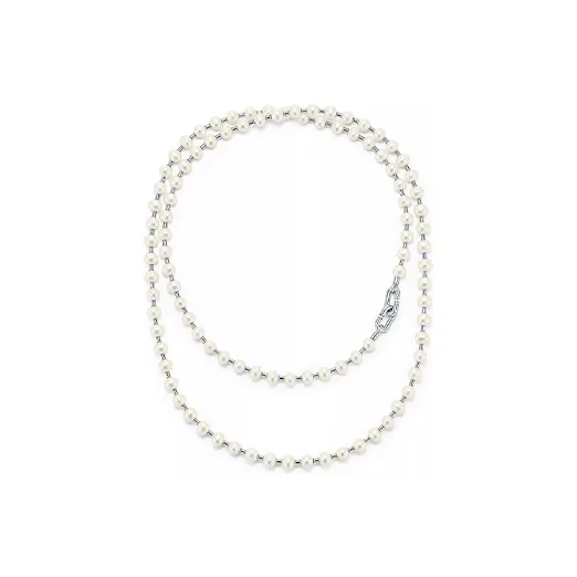 TIFFANY & CO. 925 Sterling Silver Freshwater Pearl Necklaces Women's White-0
