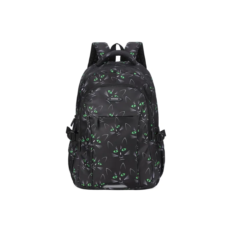 AOKING AK Polyester Backpack Large Size Women's Light Gray/Black/Multicolor-10