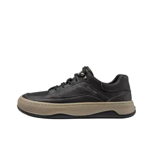 AOKANG Low Top Skateboard Shoes Men's Black For Father