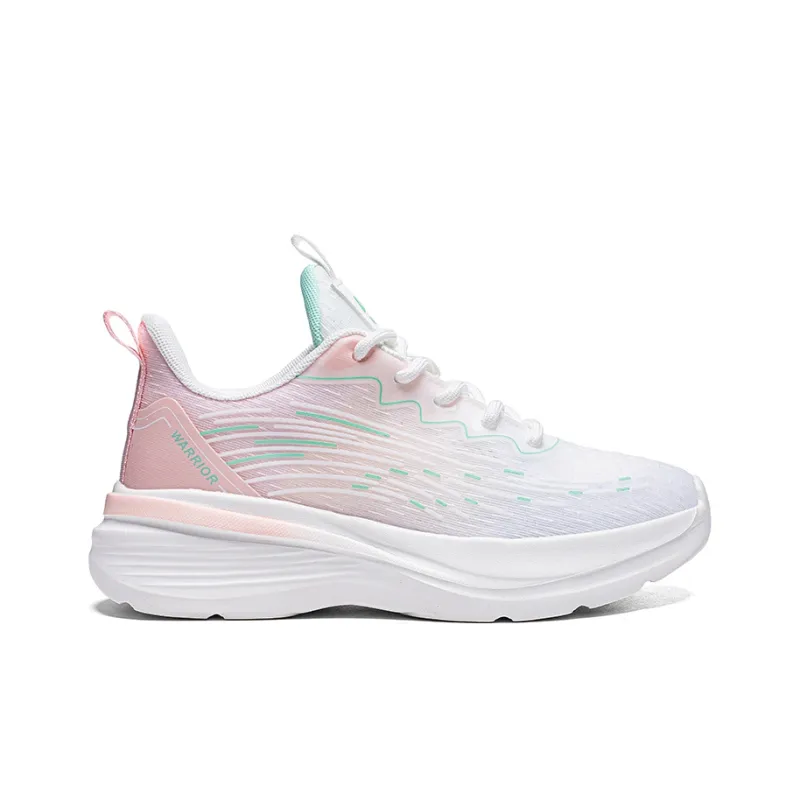 Warrior Lightweight And Breathable Low Top Casual Shoes Women's White Pink-1