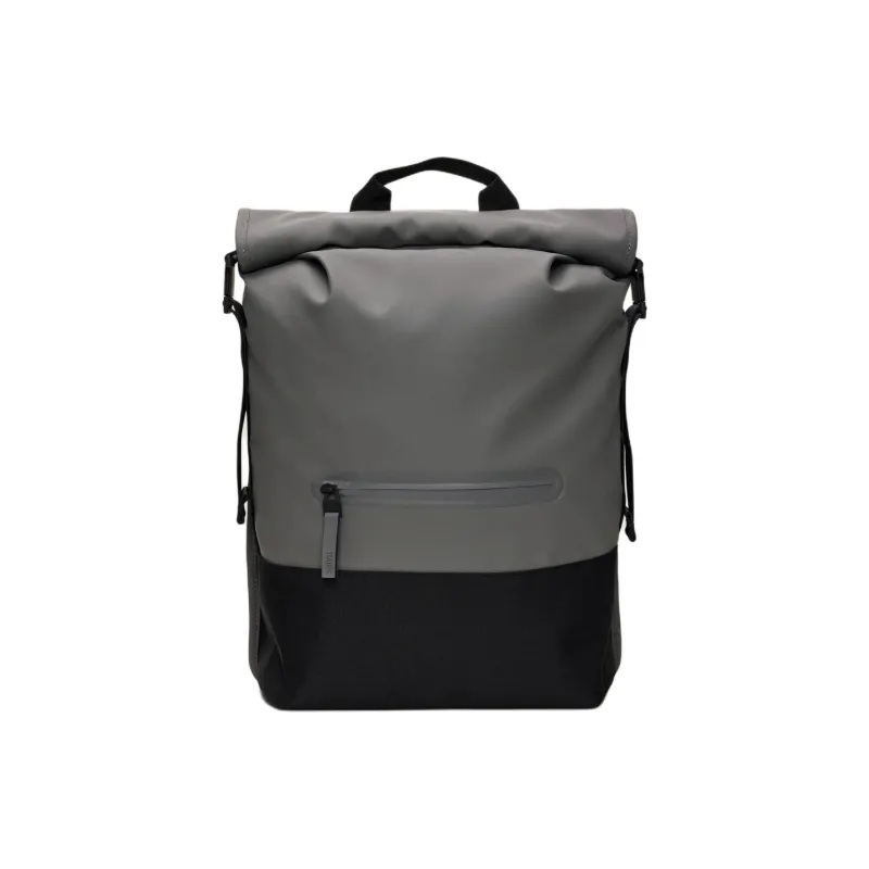 Rains Polyester Backpack Regular Unisex Gray-0