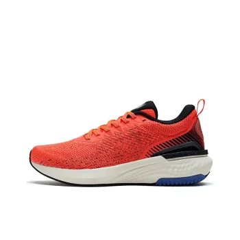 361° Cushioning Slip Resistant Low Top Running Shoes Men's Red Orange