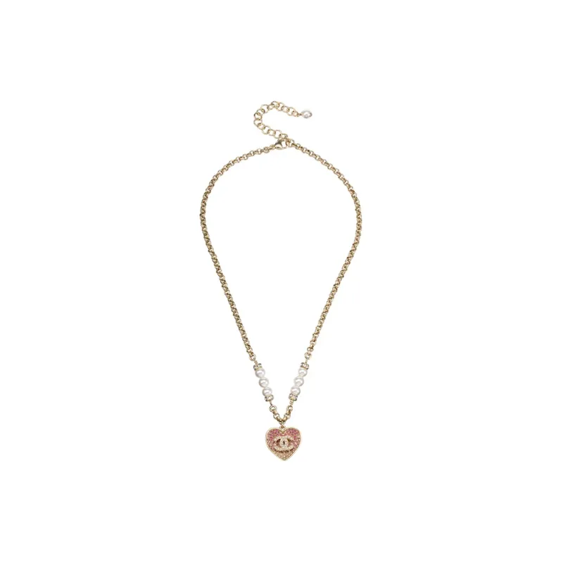 CHANEL Metal Necklaces Women's Gold-2