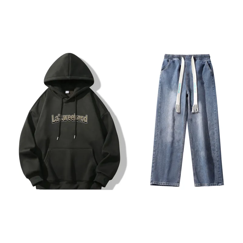 LA'T.WEEKEND Sweatshirt Set Unisex-33