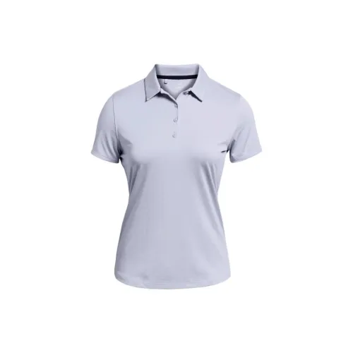 Under Armour Polo Shirts Women's Light Blue Purple