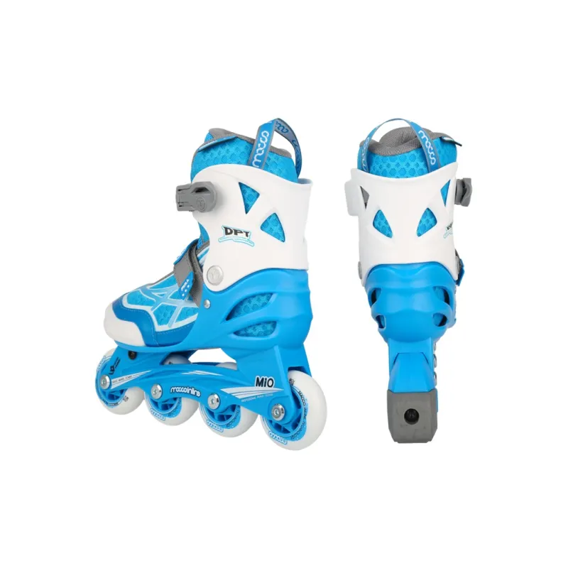 Michael Inline Skates Large Capacity Roller Skating Bag Kids' Size Adjustable Blue-3