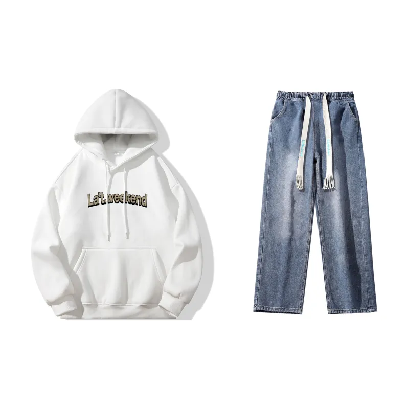 LA'T.WEEKEND Sweatshirt Set Unisex-29