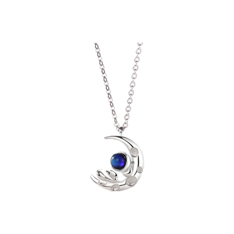 JOLLY SEASONS Colored Glaze Trendy Collarbone Gemstone Chain Unisex-0