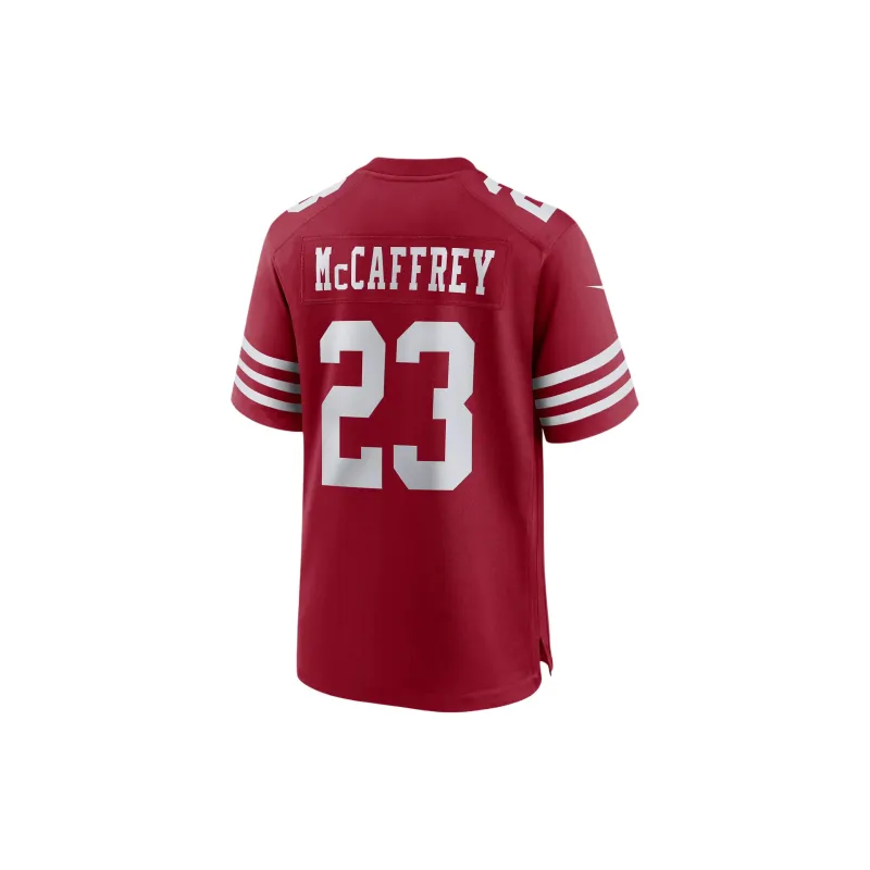 Nike Christian McCaffrey San Francisco 49ers Super Bowl LVIII T-Shirt Men's Red-1