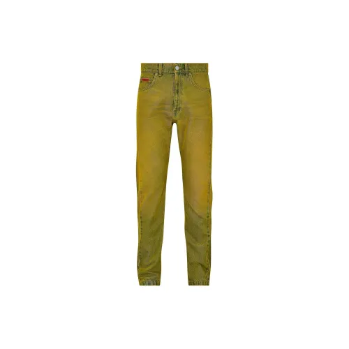 Martine Rose Jeans Men Yellow