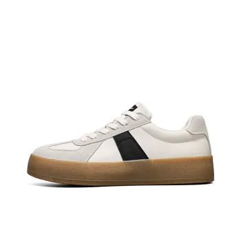 WARRIOR Skateboard Shoes Unisex Low Top Black/Khaki