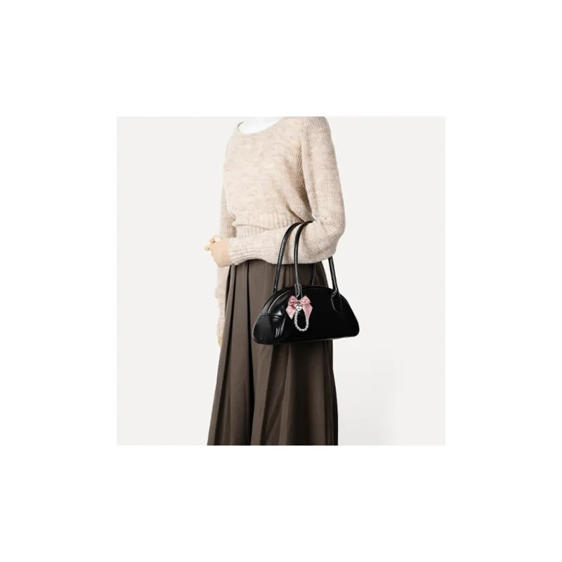 Hahhhsis PU Leather Shoulder Bags Handbags Large Size Women's Black-4