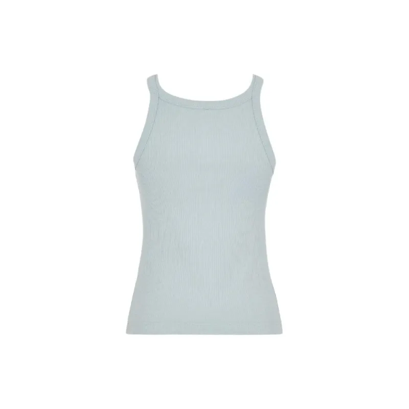 FENDI Logo Embroidered Knitted Tank Top-1