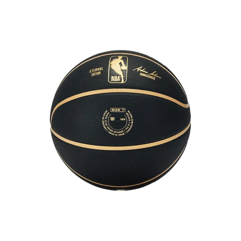 Wilson NBA PU Basketball Black Gold Size 7 Ball Training Unisex-5