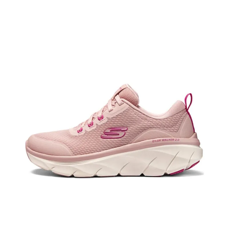 Skechers Wear resistant And Lightweight Low Top Running Shoes Women's Pink-0