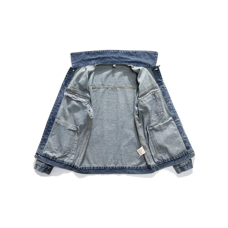JASONWOOD Cowboy On The Run Denim Jacket Men's Sky Blue-2