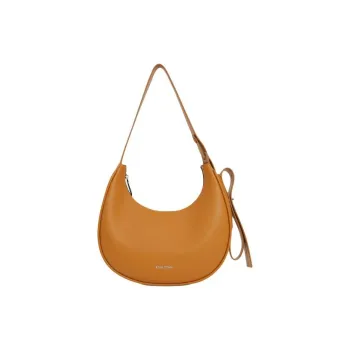 STAR TOWN Cow Leather With Microfiber Synthetic Leather Crossbody Bag, Shoulder Bag Tubas Unisex Caramel Brown