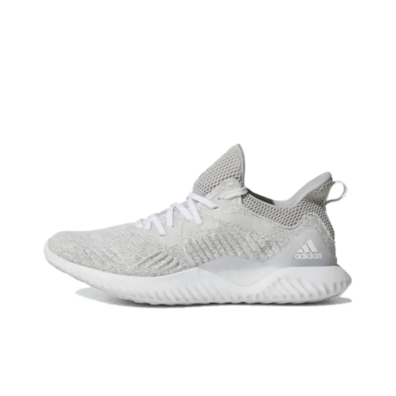 Adidas AlphaBounce Beyond Cushioned Wear-Resistant Breathable Low-Top Running Shoes Men's Gray-0