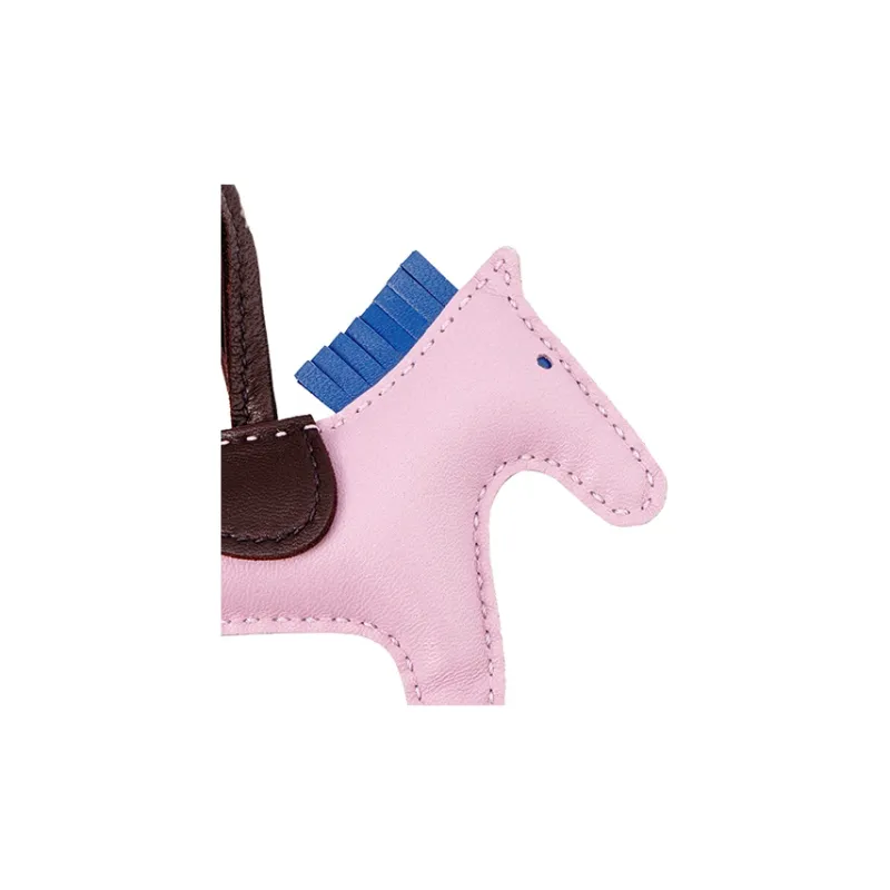 HERMES Leather Pendants Unisex Pink-2