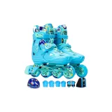 Blue Set[K9 Helmet K7 Protective Gear+Roller Bag]