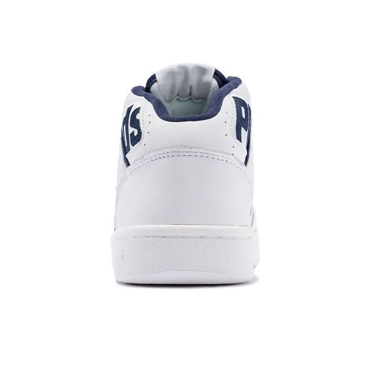 Keds Jumpshot Cushioned Wear-Resistant Slip-Resistant Breathable Mid-Top Skateboard Shoes Unisex White Blue-3