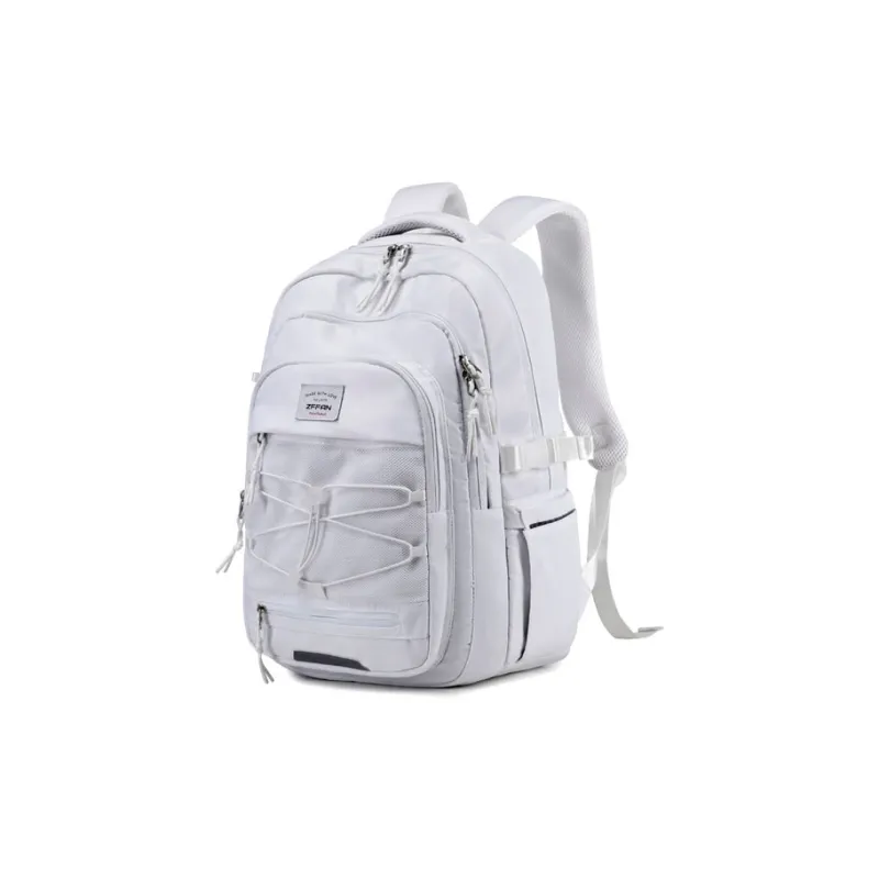 ZUOFEIFAN Nylon Backpack Unisex White-1