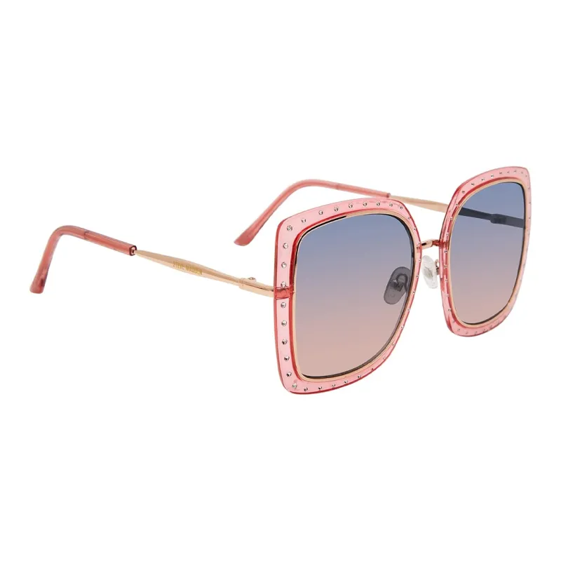 STEVE MADDEN Irregular Shape Sunglasses Unisex Pink-2
