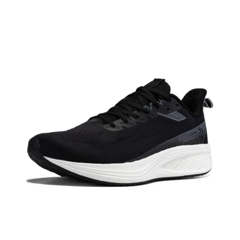 361° Wear resistant And Lightweight Low Top Running Shoes Men's Black Gray-0
