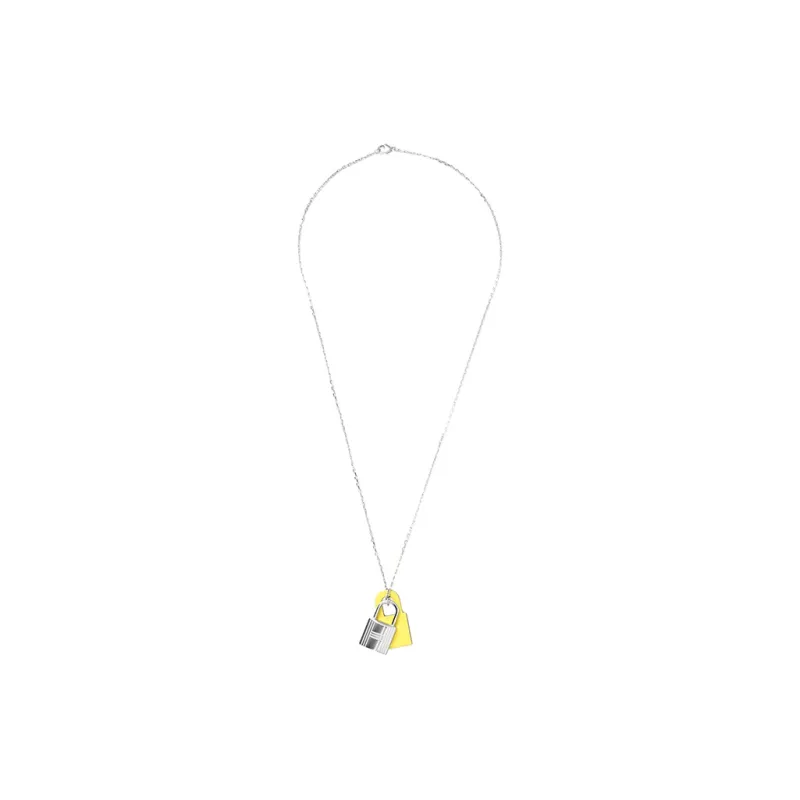 HERMES O'Kelly Palladium-Plated Necklaces Women's-1
