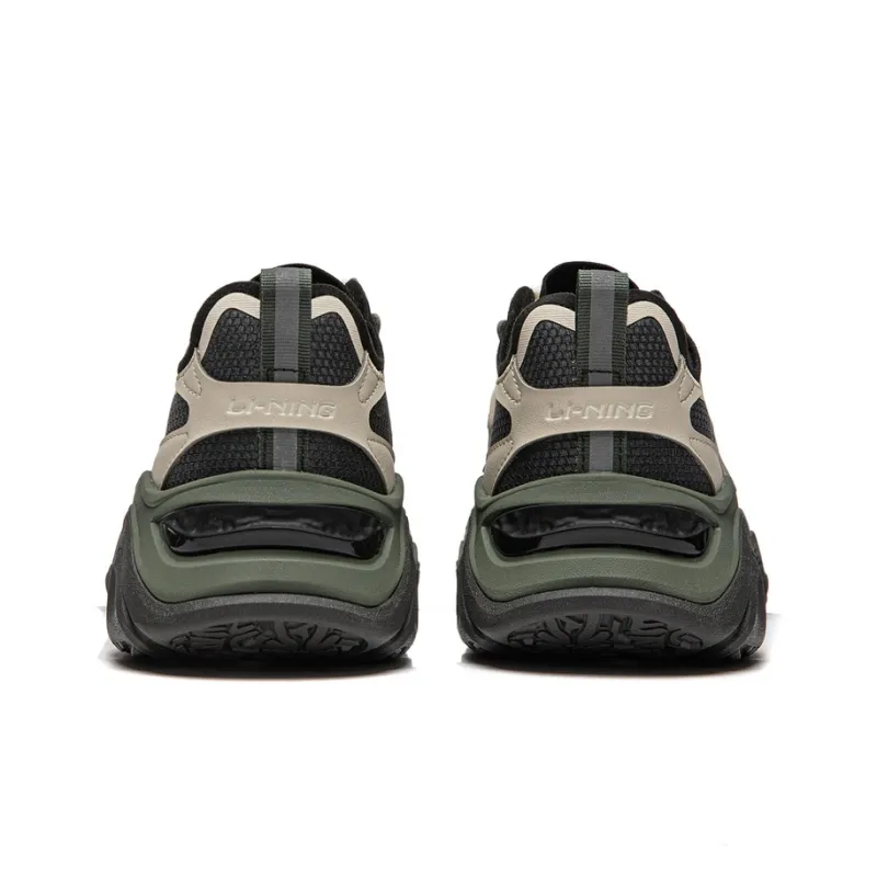 LiNing CF Tracing Collection Thousand Line Strategy SS Cushioning Rebound Low Top Casual Shoes Men's Black Gray-5