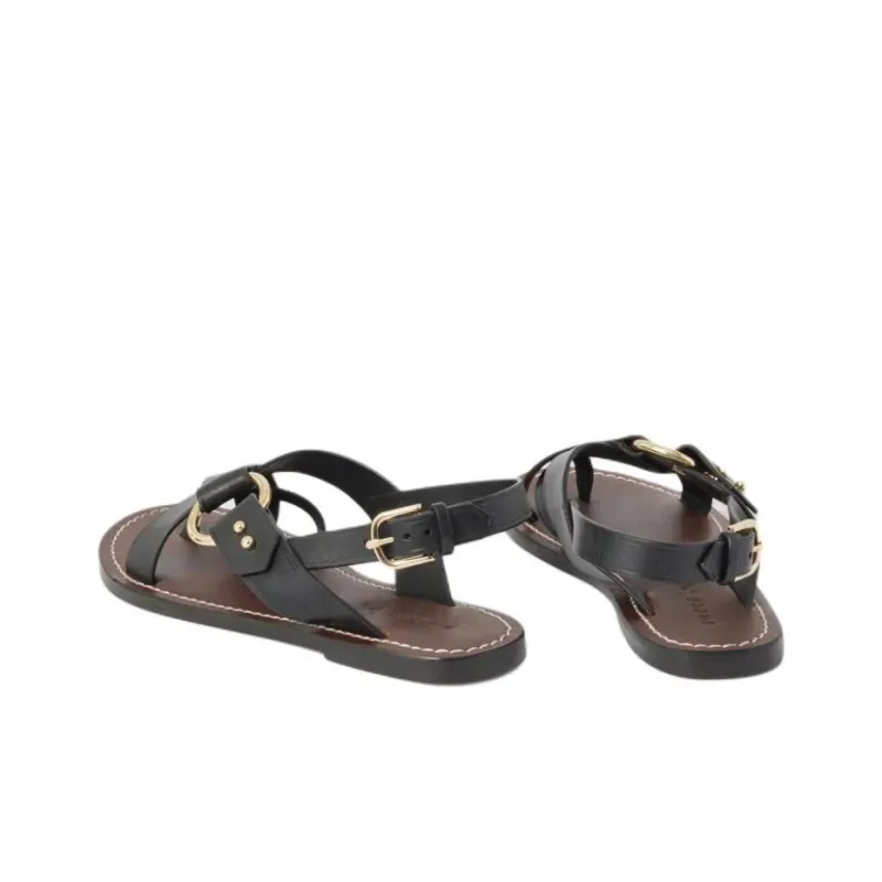 SOEUR Florence Leather Sandals-2