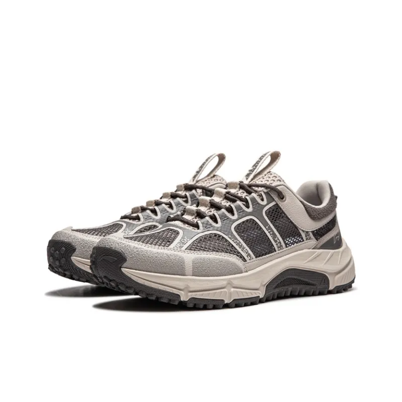 LiNing CF Tracing Collection, Yijie Lite RT Cushioning, Wear Resistant Low Top Hiking Shoes Men's Gray-2