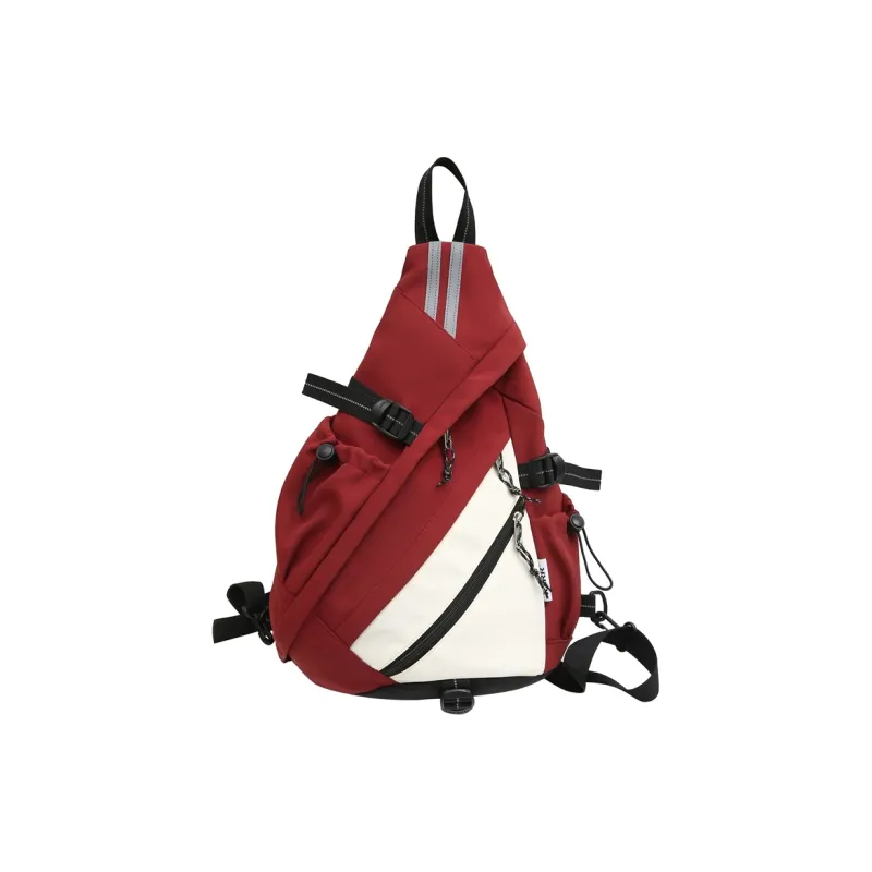 Deli Bear Nylon Backpack Regular Men's Black/Red/White Blue/Khaki-15