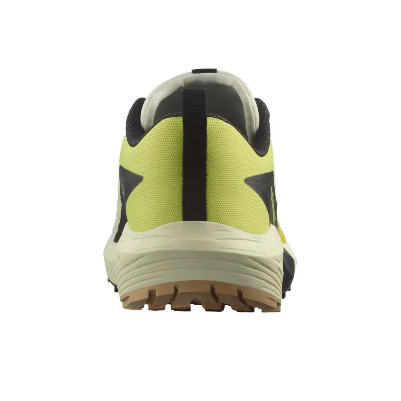 SALOMON Sense Ride 5 Slip Resistant Low Top Running Shoes Men's Yellow Black-4