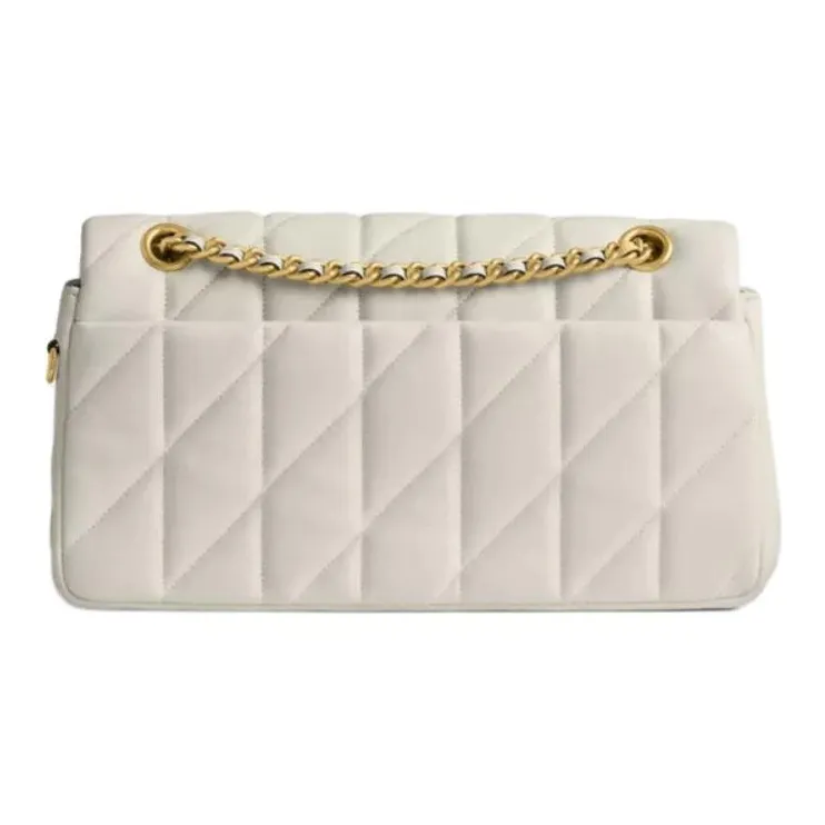 COACH Tabby Nappa Leather Crossbody Bag, Shoulder Bag Medium Size Women's White-2