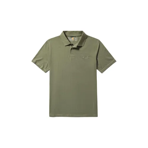 Timberland Polo Shirts Men Khaki Green