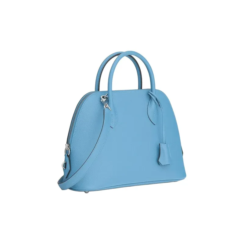 HERMES Bolide Epsom Calfskin Bowling Bag Crossbody Handbag Women's 7N Celeste Sky Blue-1