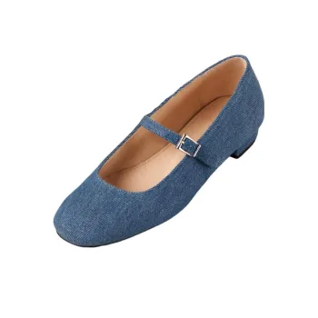 ALOHAS Casual Single Shoes 2.5cm Women's Blue