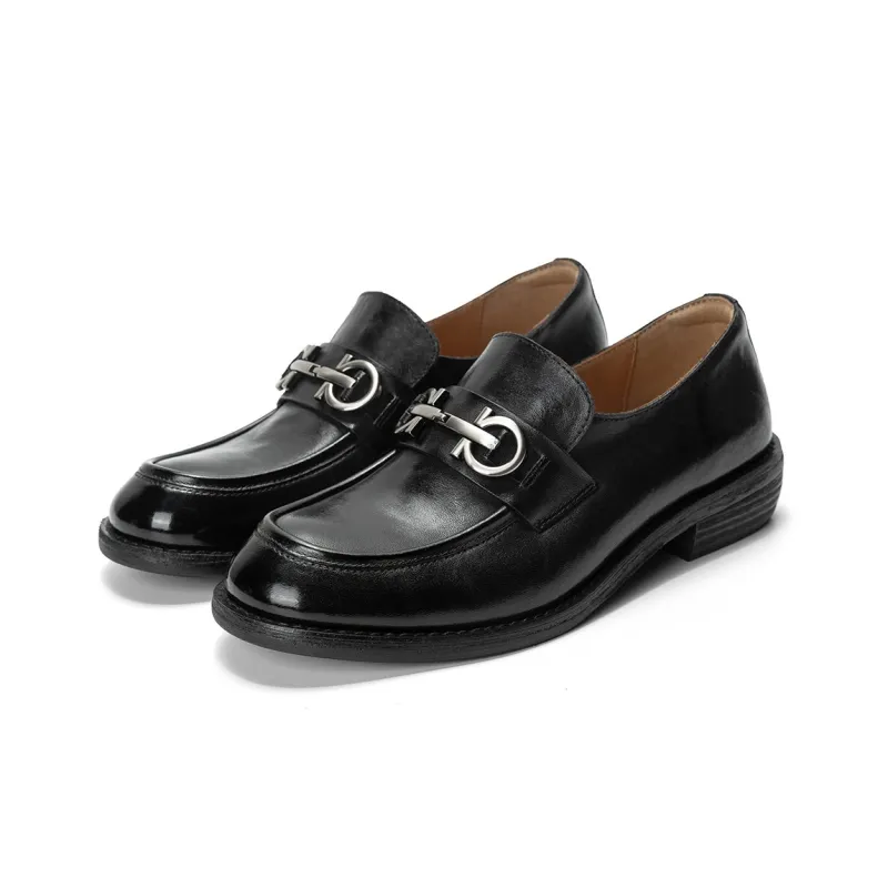 Q.VONTON Loafers Women's Black/Coffee-2