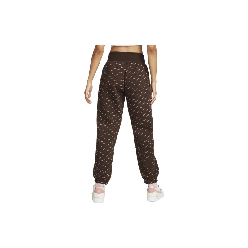 Nike Sportswear Phoenix Fleece Knitted Sports Pants Women's Brown-1
