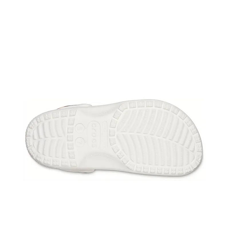 Crocs Classic Clog Beach Sandals Leopard Print White-4