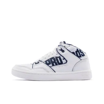 Keds Jumpshot Cushioned Wear-Resistant Slip-Resistant Breathable Mid-Top Skateboard Shoes Unisex White Blue