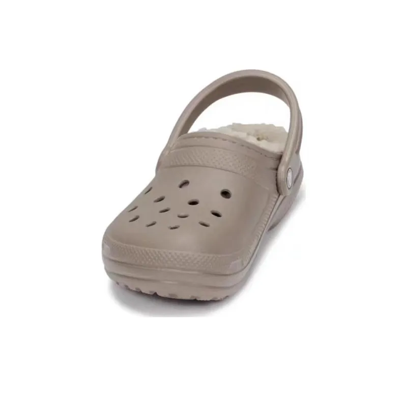 Crocs Classic Lined Clogs 'Mushroom Bone'-3