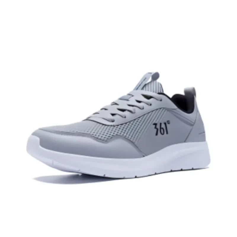 361° Cushioning Anti-Slip And Wear-Resistant Low-Top Running Shoes Men's Gray Black-1