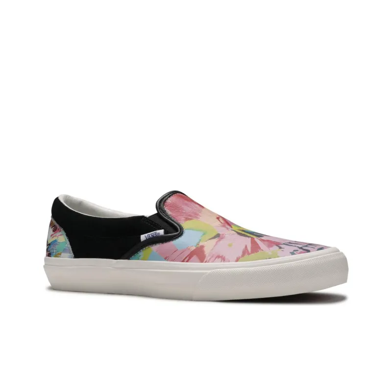 Vans Classic Slip On Vlt Lx Damien Hirst Skull Splatter-1