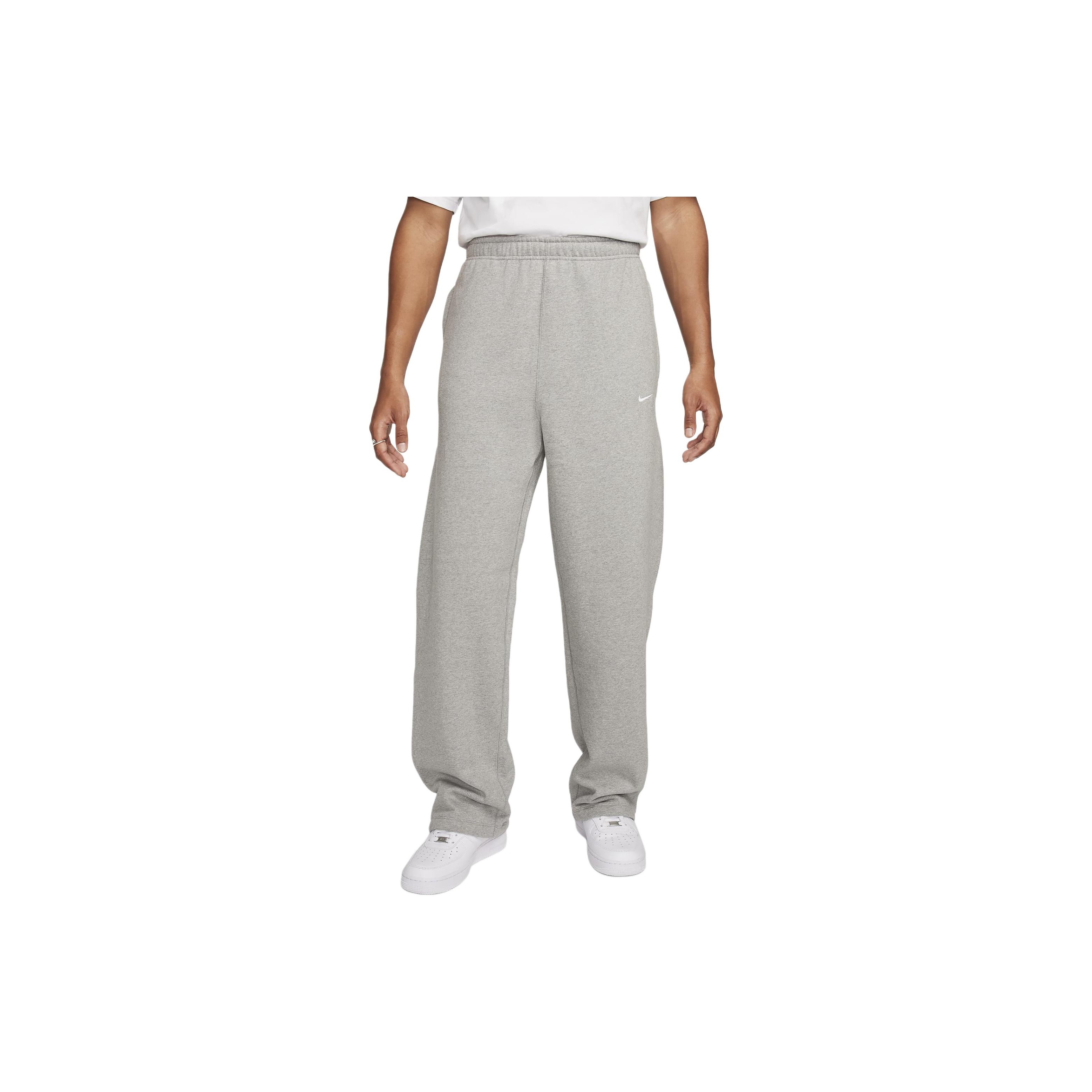 Nike sweatpants open bottom best sale