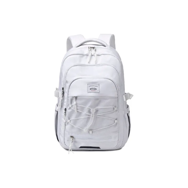 ZUOFEIFAN Nylon Backpack Unisex White-0