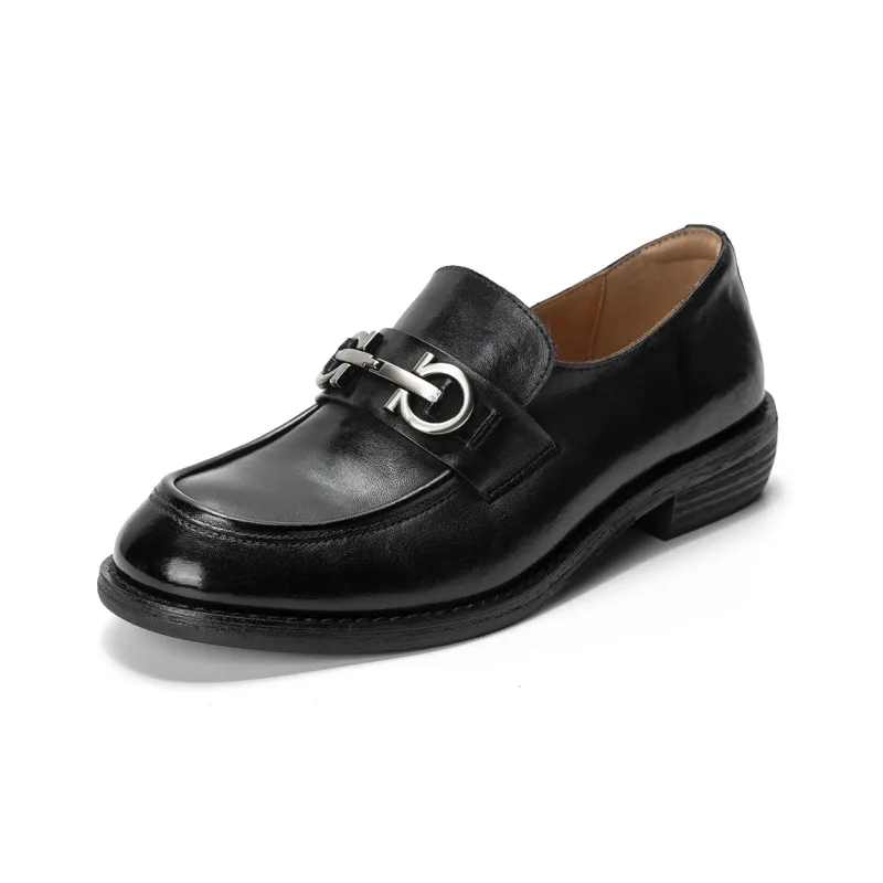 Q.VONTON Loafers Women's Black/Coffee-1