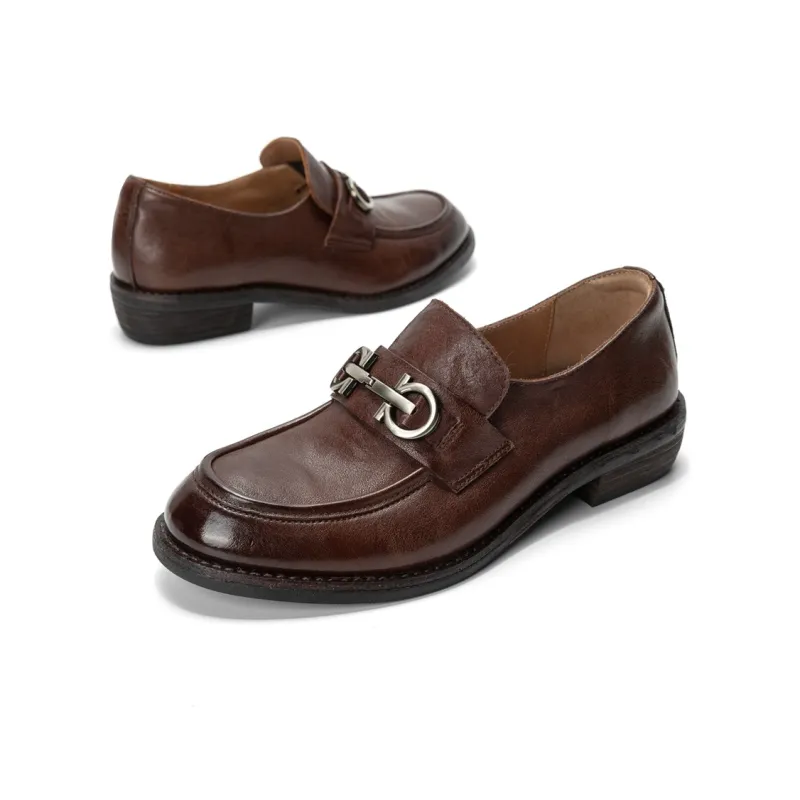 Q.VONTON Loafers Women's Black/Coffee-10